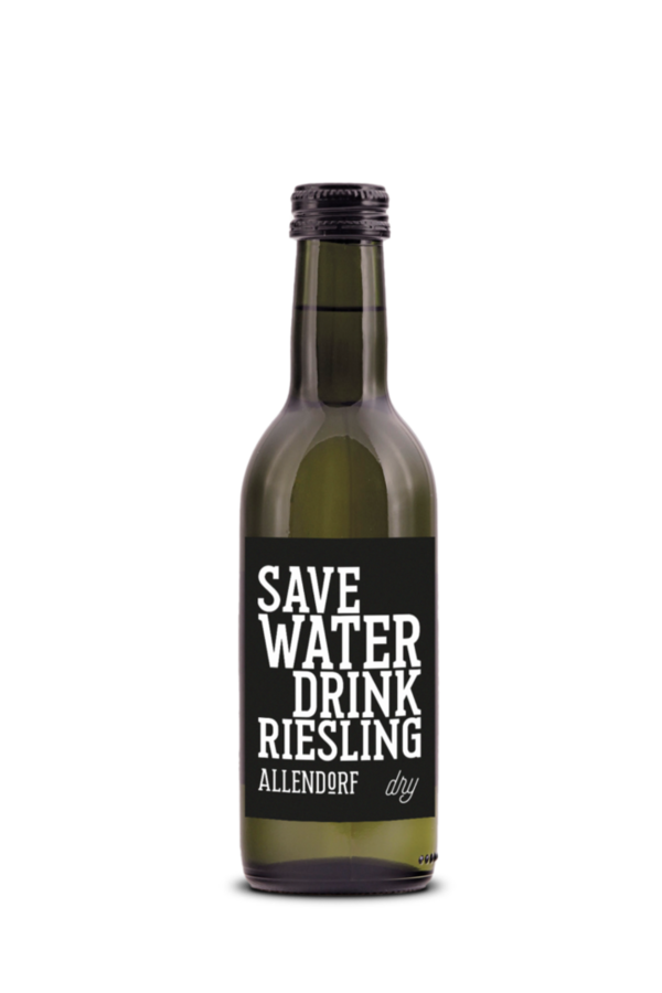 SAVE WATER DRINK RIESLING DRY MINI - WEINGUT ALLENDORF